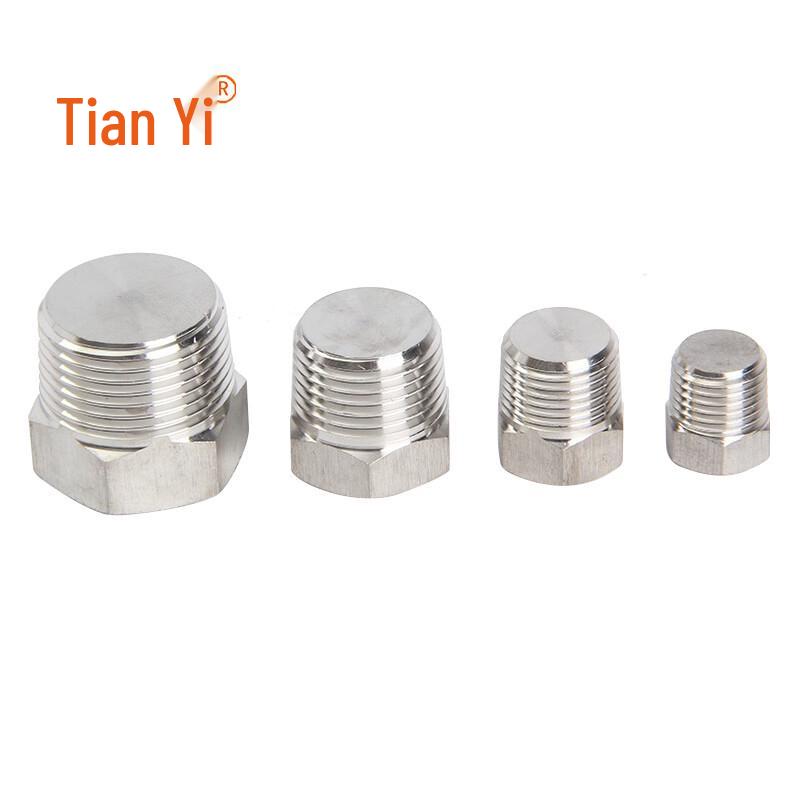 Stainless Steel External Hex Threaded Plug