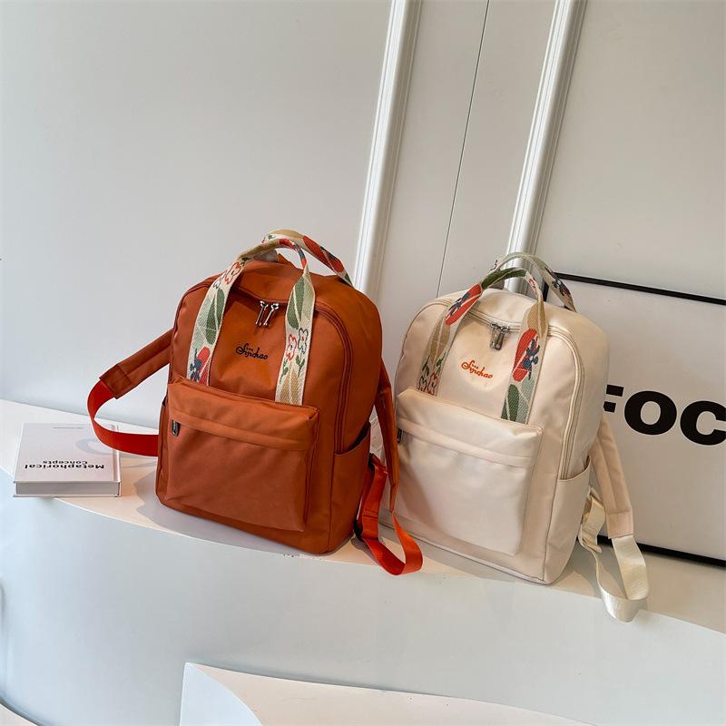 Schoolbag casual nylon backpack women's 1011 new Korean version travel backpack multi-functional portable college bag