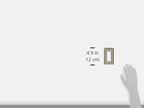 Sugatsune Industrial Switch & Outlet Plate, Lilting Classico Series, Satin Nickel, PXP-LC01-SN
