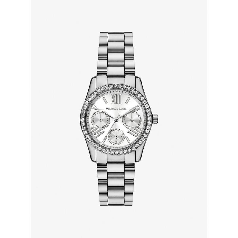 Мини-часы Michael Kors Lexington с паве, серебристый тон, MK4979 серебряный