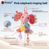 Baby Elephant Stroller Hanging Toy With Rattle And Music For Visual And Auditory Development