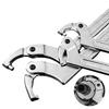 Professional Water Meter Tool Adjustable Hook Wrench With Square/ Round End for Plumbing And Repair Maintenances
