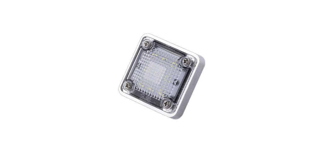 

Hanakai OSM-YE-24CL LED Square Marker with Underlight, 24 V, Clear/Yellow 51mm x 51mm жёлтый