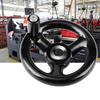 12mm Hole Round Hand Wheel Black Color Metal Hand Wheel 3 Spoke Hand Wheel  For Milling Machine