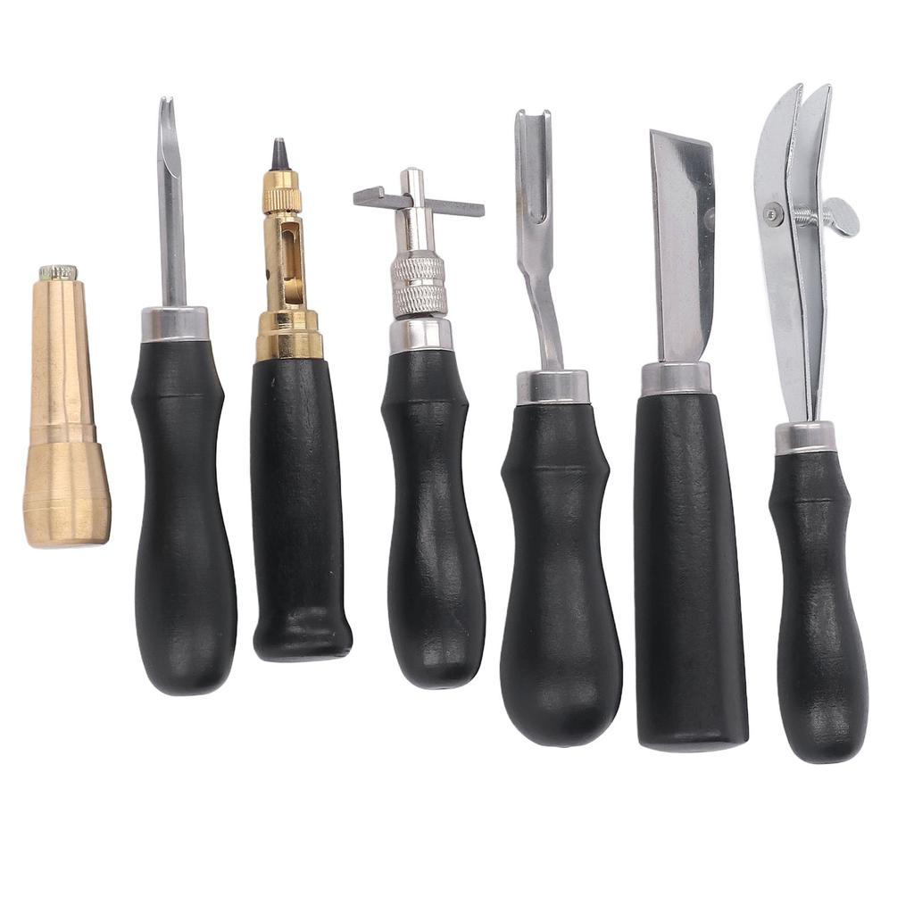Leather Tools Leather Knife Awl Hole Punch Needle Storage Box Leather Working Tools for DIY Handbag Wallet Belts
