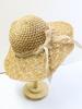 Handwoven Straw Sun Hat – Women’s Summer Wide-Brimmed Foldable Panama Hat with Bow Accent, UV Protection for Beach & Outdoor Wea