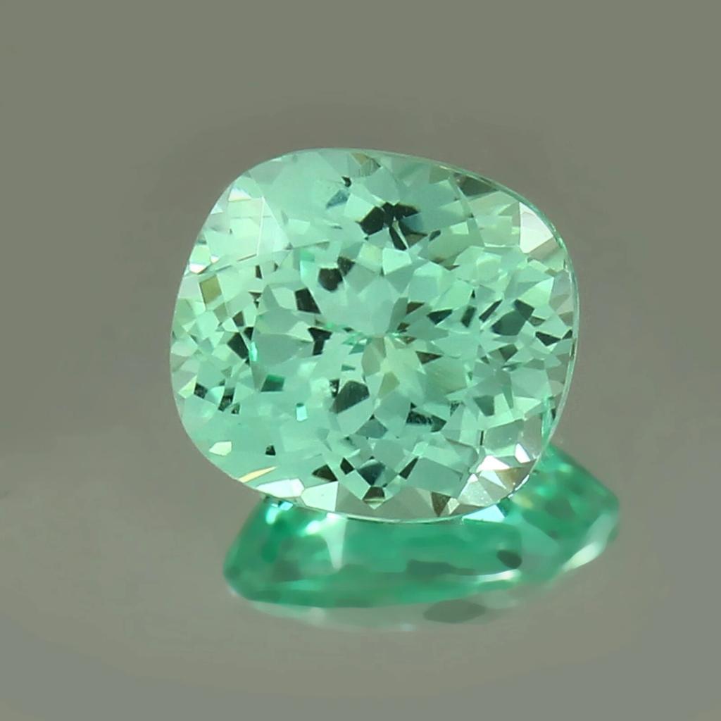 Natural Green Sapphire Loose Gemstone Ceylon 12 ct Cushion Shape September Birthday Birthstone