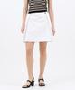JUN BY JUN K Button Mini Skirt_White