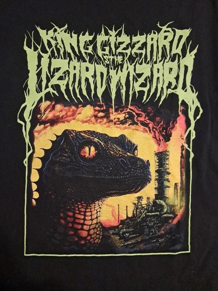 

Винтажная унисекс футболка с концерта King Gizzard And The Lizard Wizard S-235XL 11D66 Унисекс футболка S