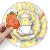 50 Hand-Painted Cute Chick Cartoon Animal Stickers for DIY Water Bottles & Phone Cases