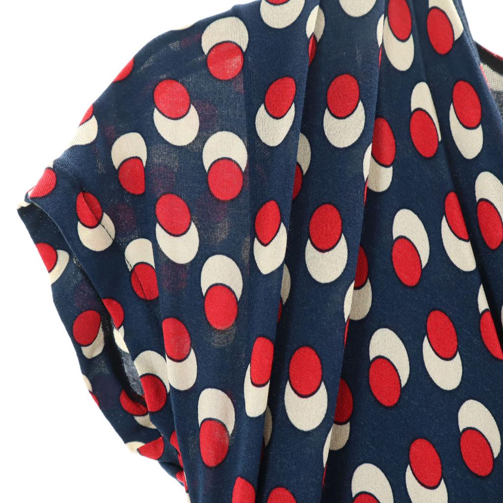 MAX MARA Overall handle French sleeve Knee-length dress S Navy Women Used