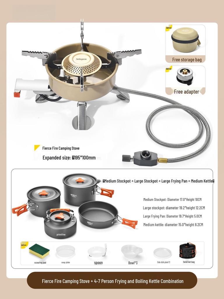 Portable Folding Gas Stove for Outdoor Camping, Tea Making & Boiling Water. Perfect for Camp Cookware.