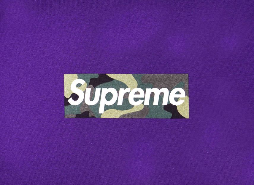 Supreme Box Logo Tee Purple (23FW)