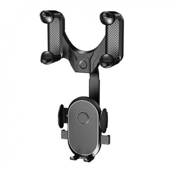 Car GPS Navigation Bracket Adjustable Rearview Mirror Hanging Phone Holder Stand