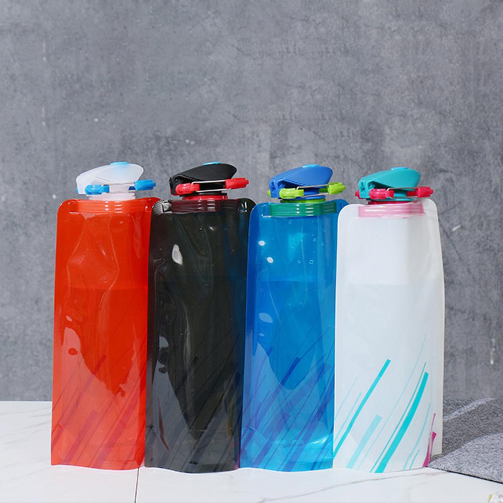 700ml Portable Folding Water Bag Waterproof Outdoor Sports Fitness Cycling Water Container Water Bottle Kettle