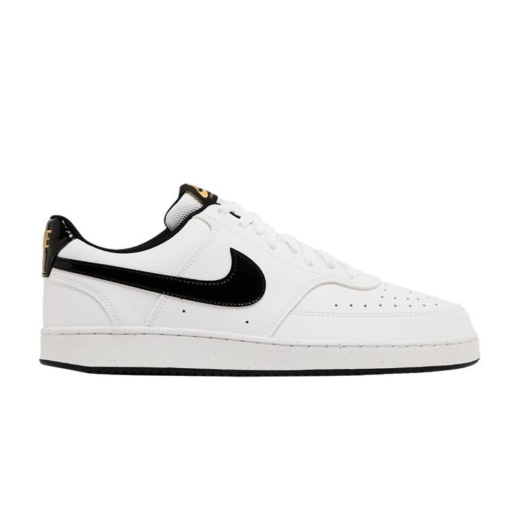 Nike Court Vision Low White Black Metallic Gold