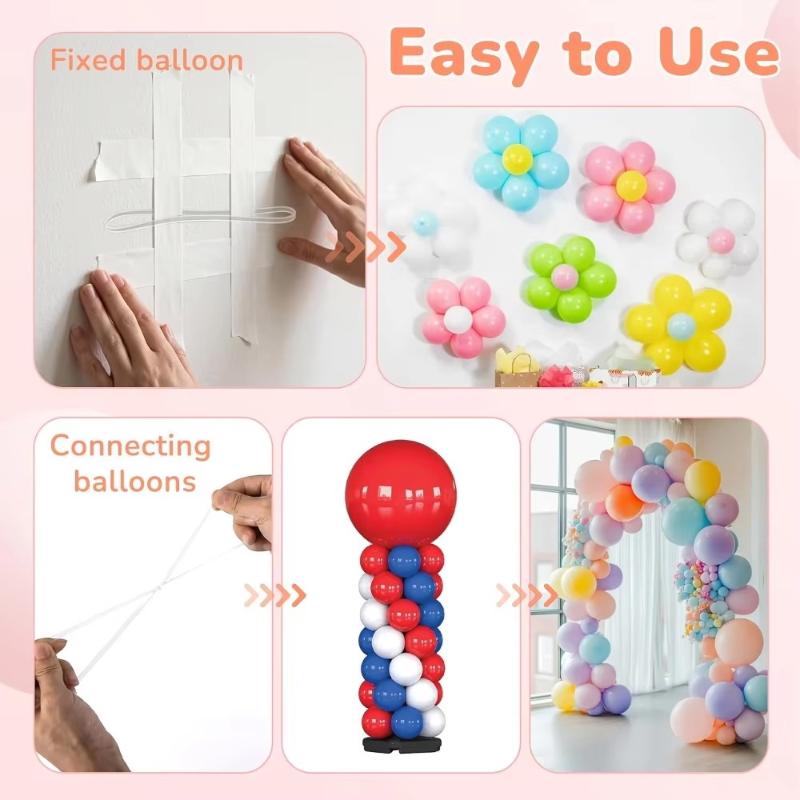Balloon Garland Assembly Rubber Bands Non-Sticky 20/50/100Pcs Tough Fittings for Bridal Shower Party Supplies