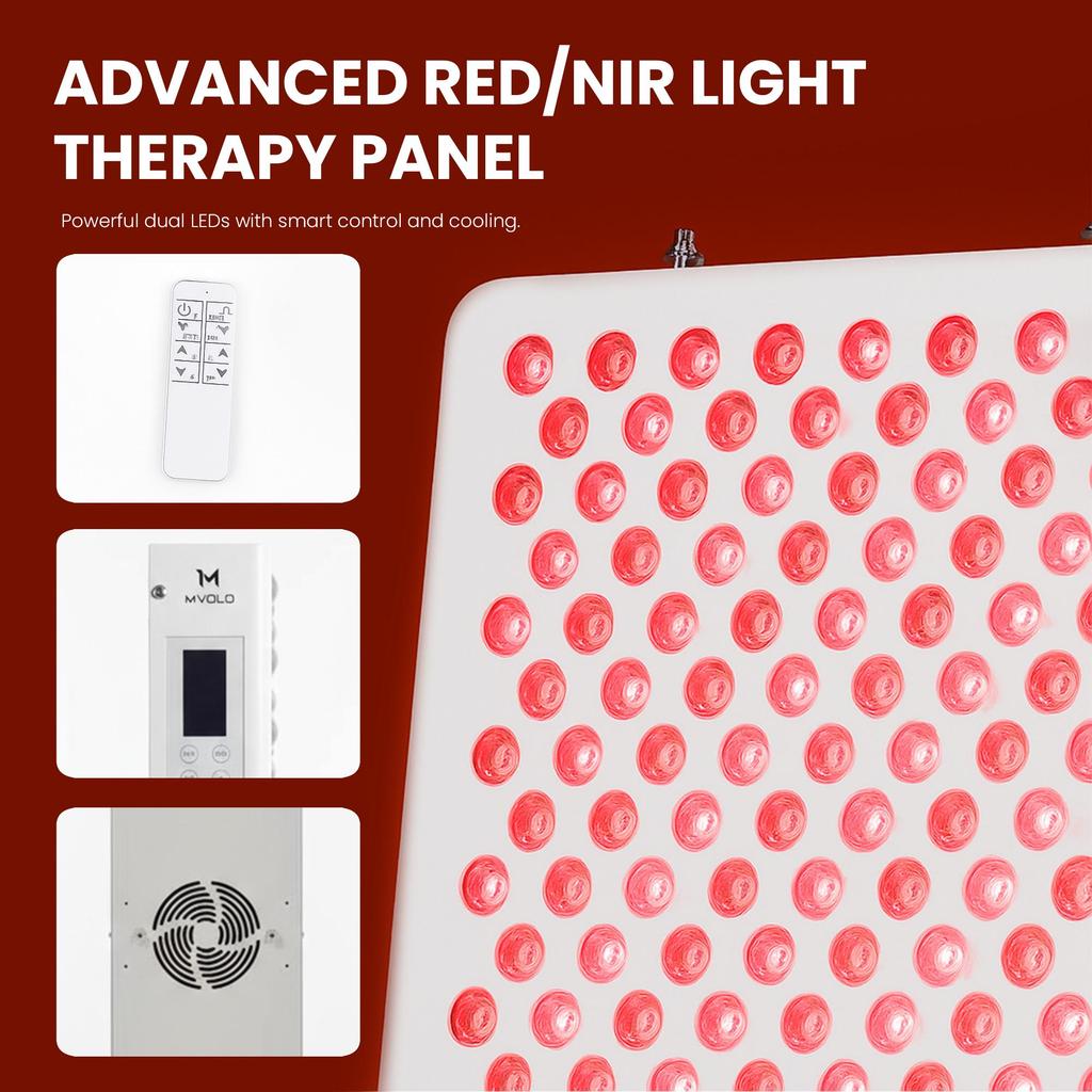 Mvolo Platinum Series 6000 – Red Light Therapy Panel – Red Light Therapy Lamp – Infrared Lamp – 7 Wavelengths – Full Body