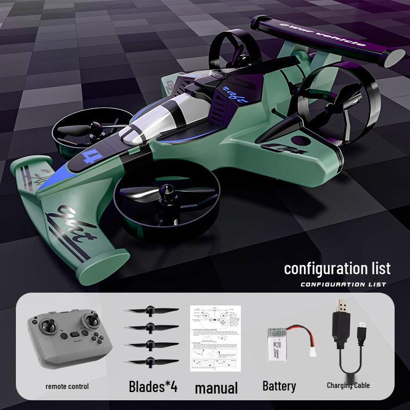 Dual-Use Remote Control Drift Car & Stunt Airplane Toy, Long Battery Life, Fixed-Height Drone Helicopter