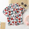2026 Summer Short Sleeve Shirts for Boys and Girls Baby Spring Lapel Cartoon Top for Children Floral Shirt