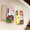 Cartoon Cute C-Cony B-Brown Phone Case For Samsung S 24 Fe 25 Ultra Plus 20 Lite 21 30 22 23 24 22 Ultra 5G Fundas