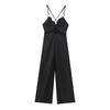 Fashion Style 2024 Autumn New Women's Clothing Stylish Black Cross Strap Jumpsuit Pants 8489959