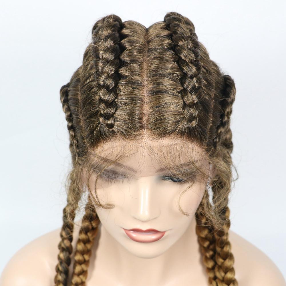 Lace Wig Hair Wig Female Long Hair Chemical Fiber Headgear Braid Wig Braid S