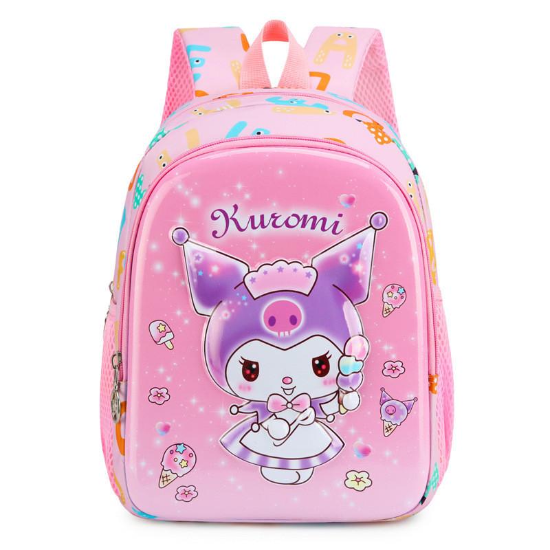 

Adorable Cartoon Hard Shell Backpack For Kids Oxford Fabric Lightweight School Bag розовый