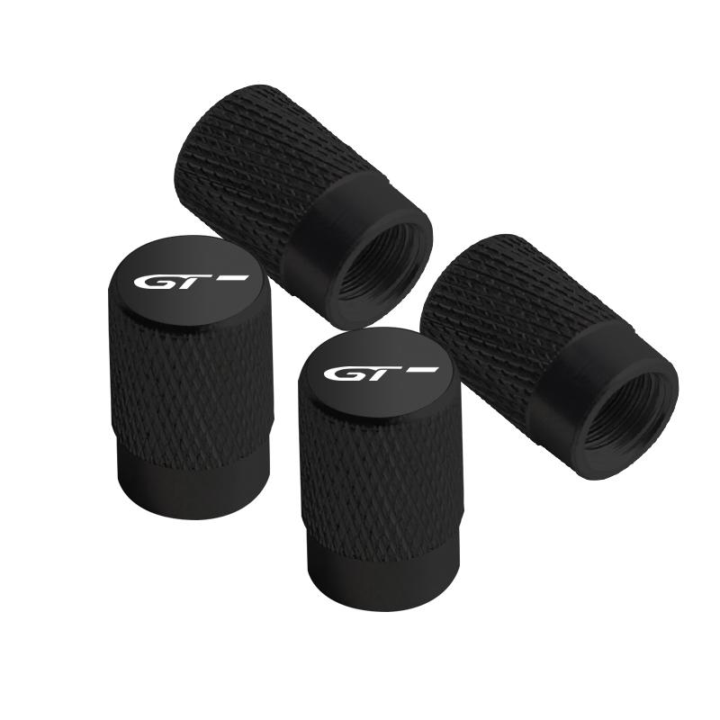 4pcs Metal GT Badges Car Wheel Tire Valve Caps Covers For Peugeot RCZ 206 307 308 3008 207 208 508 2008 5008 RIFTER Accessories