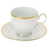 Noritake Cup Saucer 250cc Hampshire Gold Fine Porcelain & (Pair Set) (Coffee/Tea) (P91988/4335)