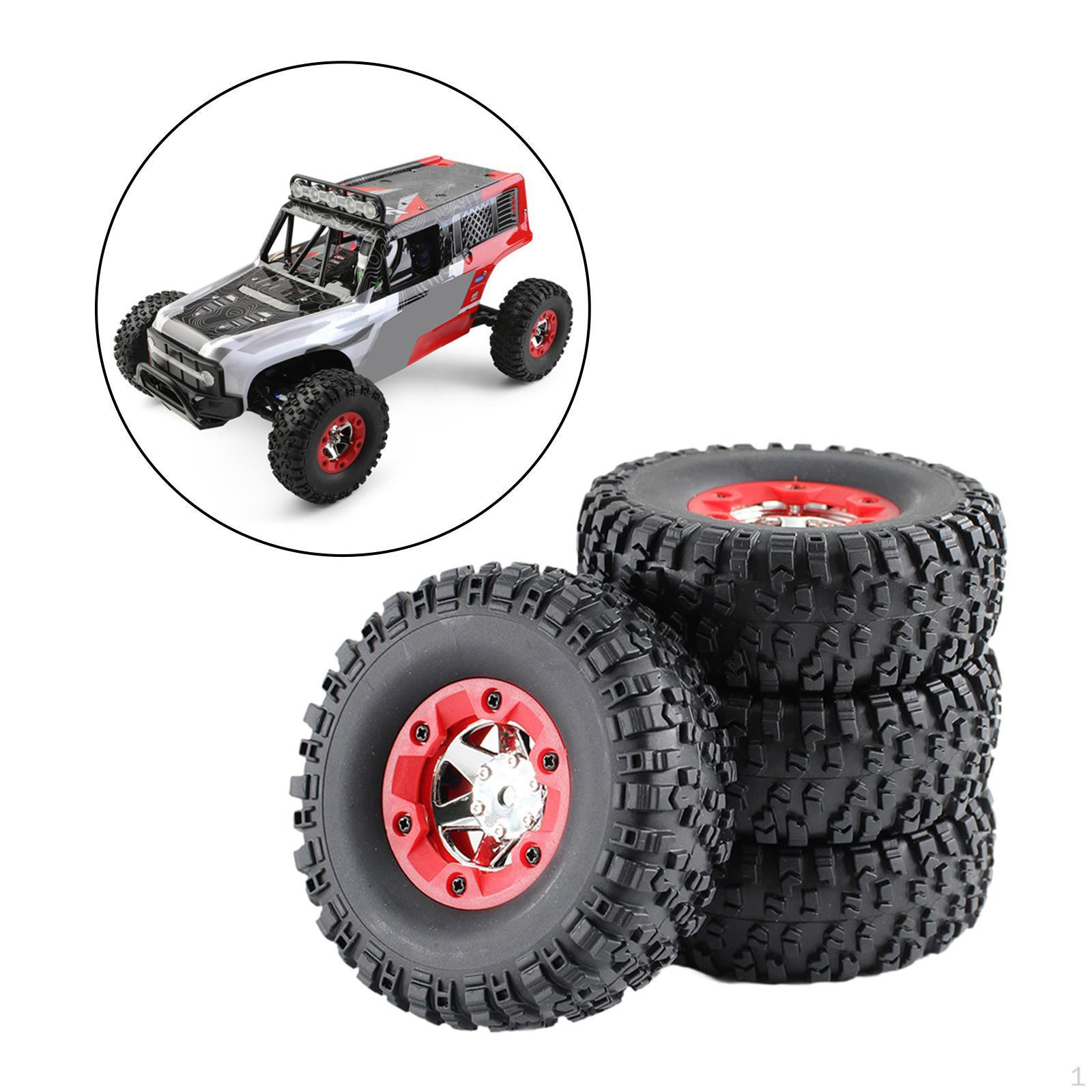 

4Pcs RC Crawler Tires Набір шин Аксесуари Легка запасна частина Деталі для оновлення автомобіля для