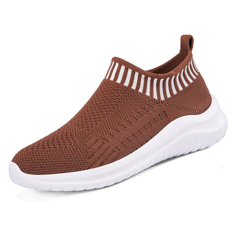 Sneakers buty damskie do chodzenia na co dzień buty dla par oddychające buty do biegania z dzianiny fly-knit zaopatrzenie duży rozmiar nowe skarpetki dziękuję