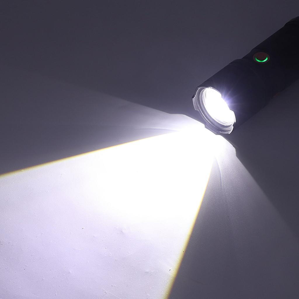 Taschenlampe Hohe Helligkeit USB-Aufladung Einstellbarer Fokus Hand-Taschenlampe für Outdoor