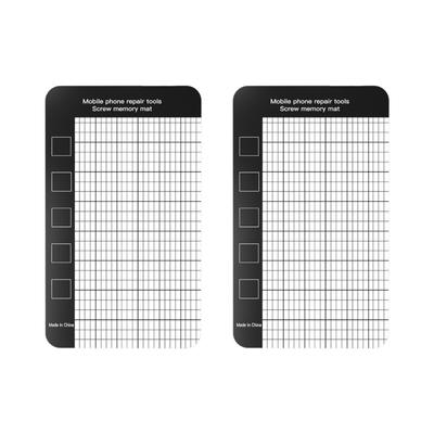 Pack Of 2 Functional Magnetic Screw Holders Mats With Grids Design For Electronics Repair And Organizing Small Parts