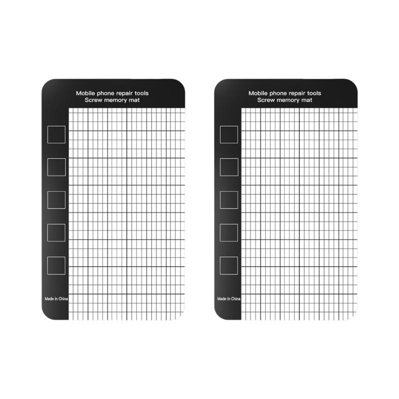 

Pack Of 2 Functional Magnetic Screw Holders Mats With Grids Design For Electronics Repair And Organizing Small Parts 1
