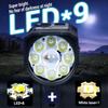 9 LED Bicycle Headlight Tail Light USB Rechargeable Bike Scooter Flashlight Set
