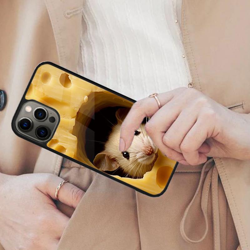 The Peeking Rat Cute Cartoon Magnetic Phone Case For APPLE iPhone 17 Air 16 14 13 12 Pro Max 15 Plus Wireless MagSafe Cover