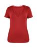 Womens Y2K Lace V Neck T Shirt Short Sleeve Slim Fit Going Out Top