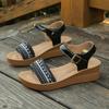 Fashion Fashionable Wedge Sandals for Women Summer New Comfortable Non-sliding Shoes for Women Casual Outdoor Beach Platform Sandals