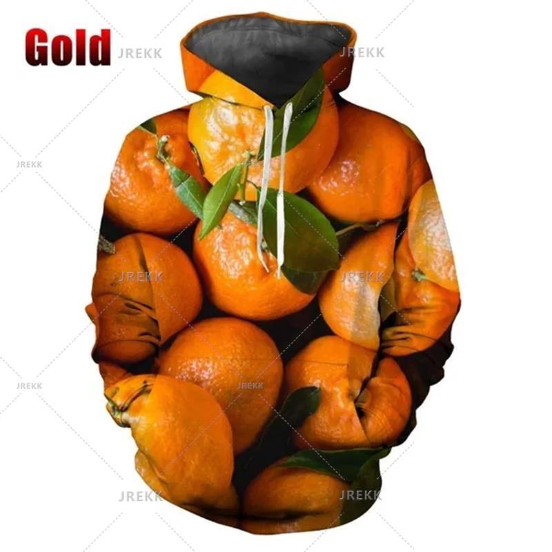 New Fashion Autumn And Winter Sweatshirts Pullover 3d Fruit Print Hoodie Men Unisex Cool Fashion Long-sleeved Hoodies Top