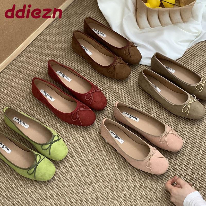 Fashion Female Slip On Footwear Women Ballet Flats Shoes Butterfly-Knot Fashion Shallow Ladies Flats With Shoes New In Summer Spring