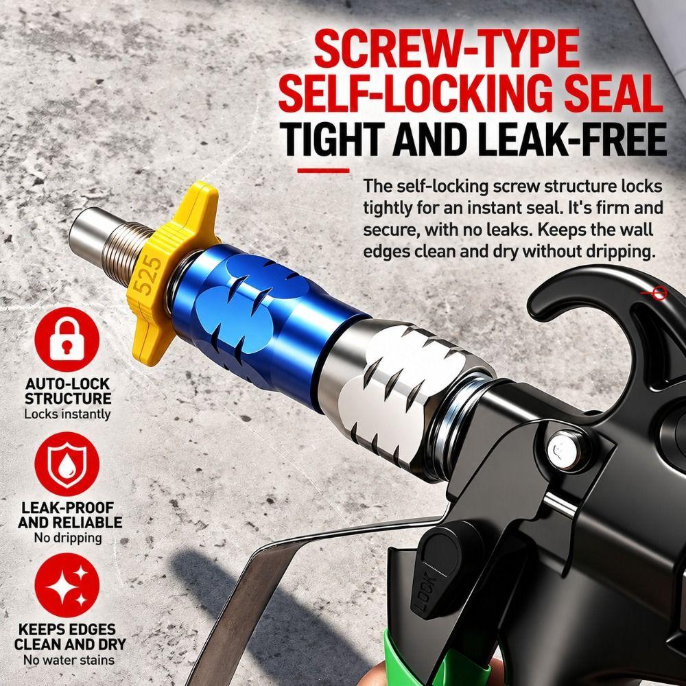 Anti-Drip Quick Connect Spray Tip Paint Sprayer Accessory for Diaphragm/Piston Type