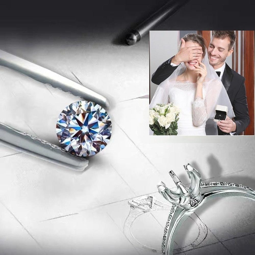 Moissanite Round Brilliant Cut Diamond Bulk Jewelry
