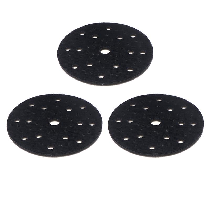 1/3Pcs 15cm Soft Sponge Buffer Backing Pad for Orbital Sander with 70 Holes Durable Polishing Tool Interface Pads