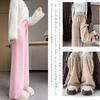 CCGGOWMM Knit Gaucho Long Leopard Print Elastic High Leopard Print Loose Plus Sizes Winter Women's Wide-Leg Pants, Pants, Bottoms, Waist, Waist,
