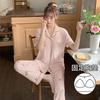 [Miss Nisha] Summer New Pajamas Lapel Cardigan Printing Set Simple Women's Loungewear Can Be Worn Outside