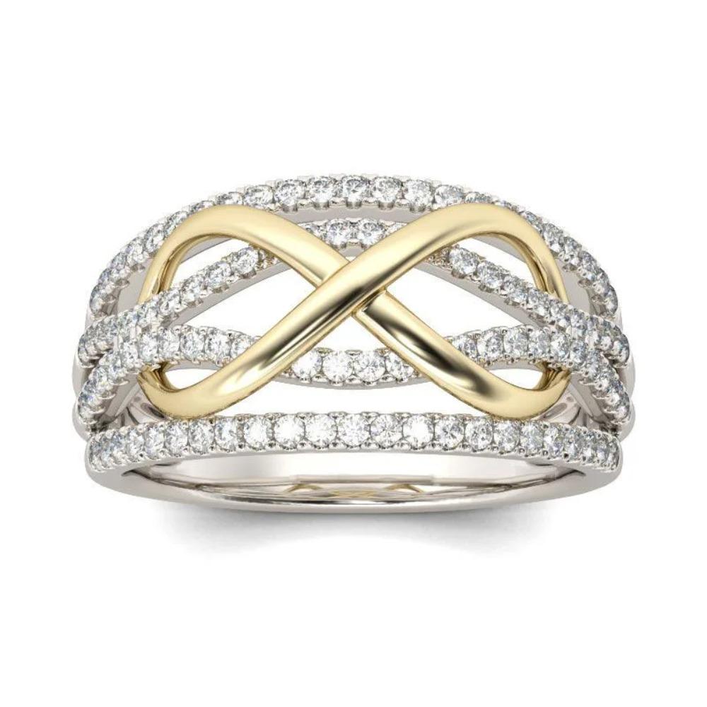 Boże Narodzenie Srebro 925 Korona Serce Kwiat Skrzydło Cyrkon Błyszczące Pierścionki Dla Kobiet Biżuteria Fine Jewelry ślub Rocznica Prezenty