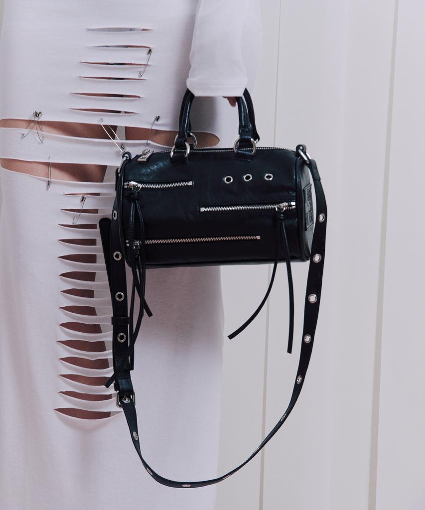 Illio Black Zipper Rider Mini Bag