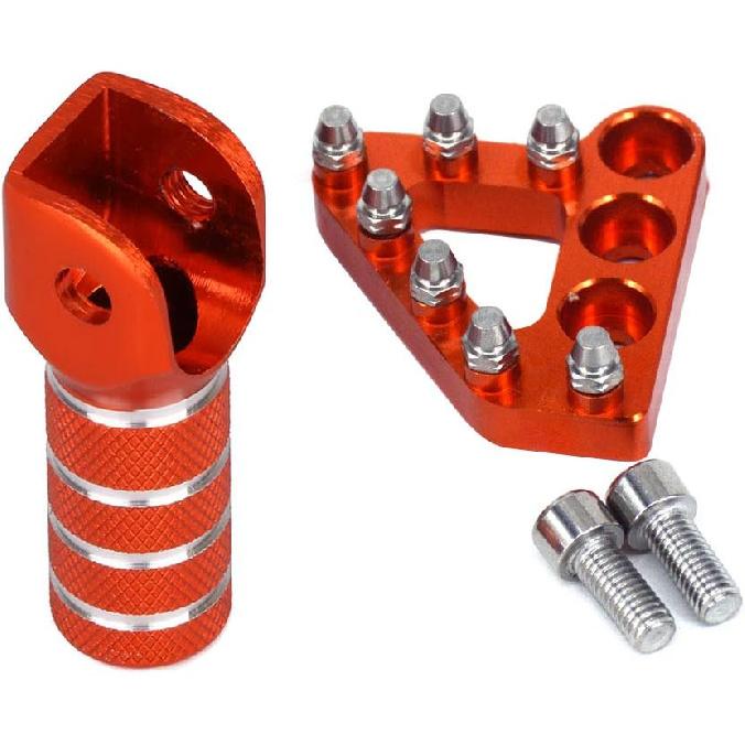 Rear Brake Pedal & Gear Shifter Lever Tips for 2004-2010 125-530cc Motorcycles, SMC690, SUPERMOTOR/Enduro 690, SUPERENDUROR Adventure/s 950 990,