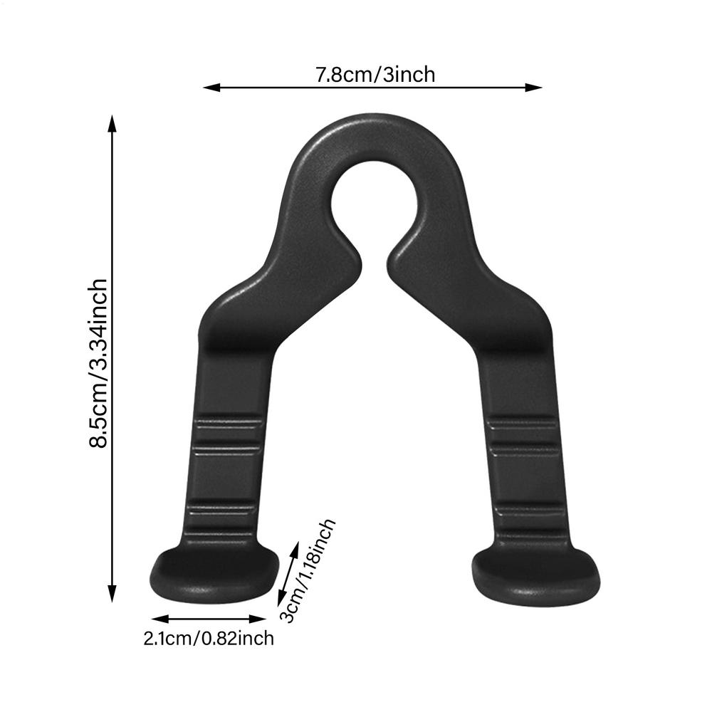 

Purse Hook For Car 2 Pieces Vehicle Holder Double Headrest Hooks For Storage Vehicle Backseat Clothes Backpack Hat Umbrella Coat чорний